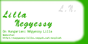 lilla negyessy business card